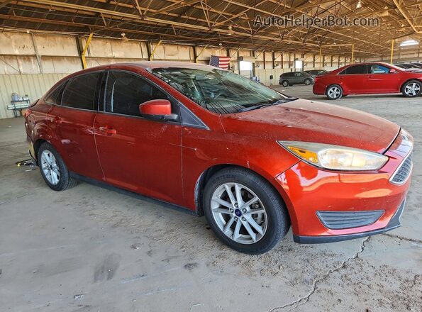 1FADP3F27JL270842 2018 FORD FOCUS Maroon Przód prawy