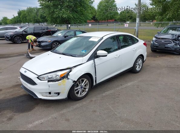 1FADP3F27JL272249 2018 FORD FOCUS White Առջևի ձախ երեք քառորդ տեսարան