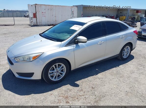 1FADP3F27JL317156 2018 FORD FOCUS Silver 