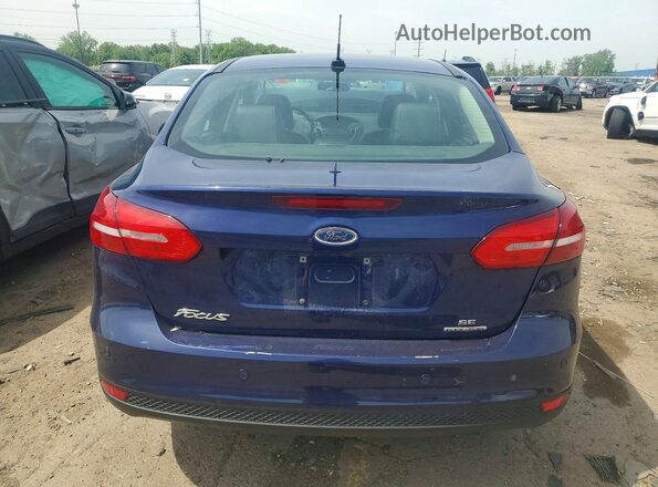 1FADP3F28GL202414 2016 FORD FOCUS Blue Rear view