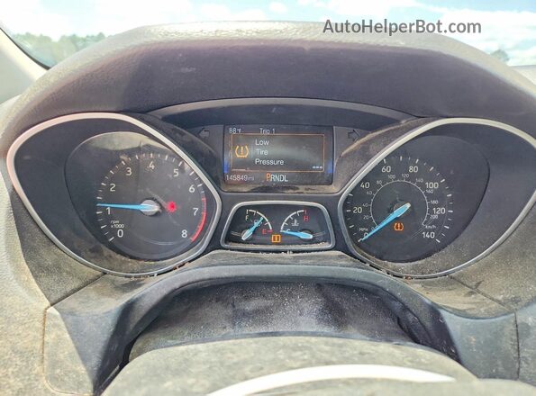 1FADP3F28GL279803 2016 FORD FOCUS Red Вид щитка приладів
