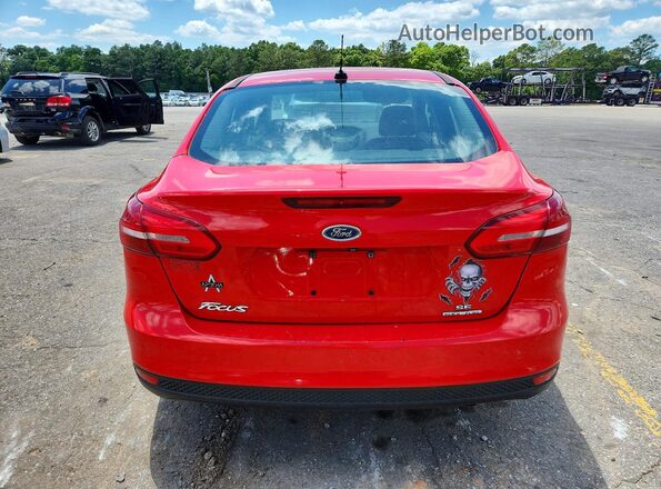 1FADP3F28GL279803 2016 FORD FOCUS Red Вид ззаду