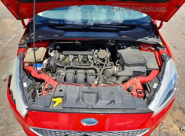 1FADP3F28GL279803 2016 FORD FOCUS Red Вид задньої частини салону