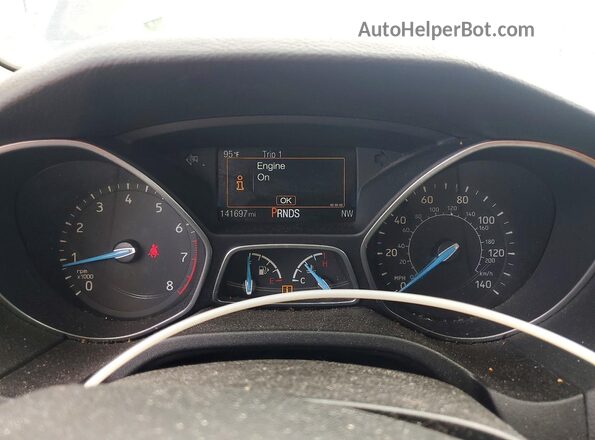 1FADP3F28GL393560 2016 FORD FOCUS Gray Вид щитка приладів