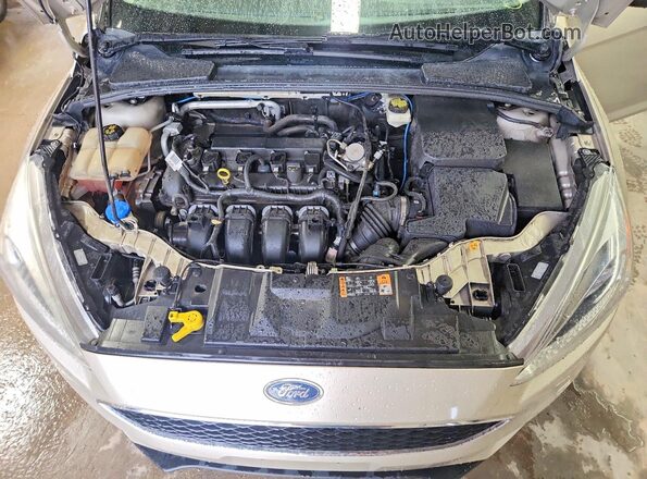 1FADP3F28HL203161 2017 FORD FOCUS Желто-коричневый Вид задней части салона