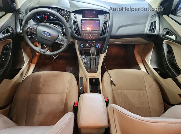 1FADP3F28HL203161 2017 FORD FOCUS Желто-коричневый Вид панели приборов