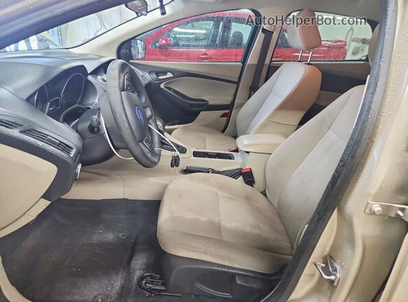 1FADP3F28HL203161 2017 FORD FOCUS Желто-коричневый Вид салона спереди
