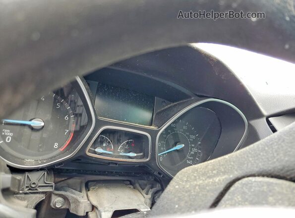 1FADP3F28HL253784 2017 FORD FOCUS White Instrument cluster view
