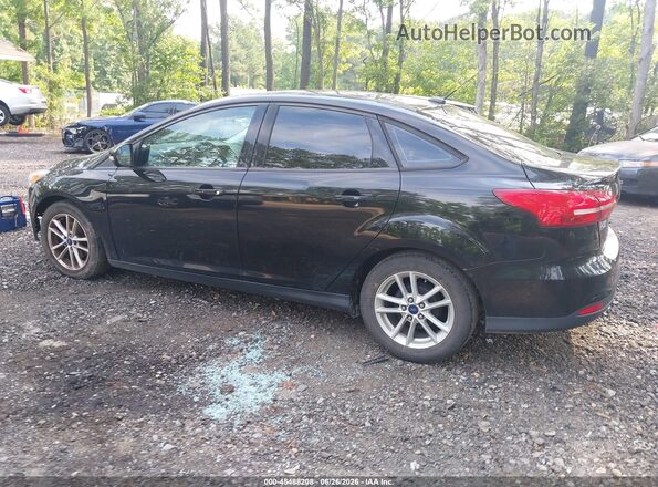 1FADP3F28HL266549 2017 FORD FOCUS Black Tył lewy
