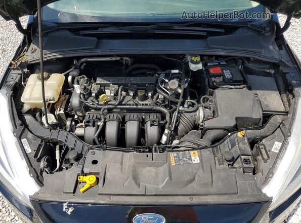 1FADP3F28HL318181 2017 FORD FOCUS Black Вид задньої частини салону