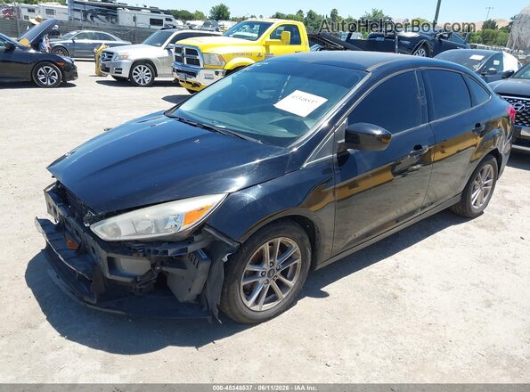 1FADP3F28JL316453 2018 FORD FOCUS Black Առջևի ձախ երեք քառորդ տեսարան
