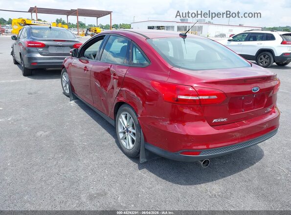 1FADP3F29GL229637 2016 FORD FOCUS Red Rear left