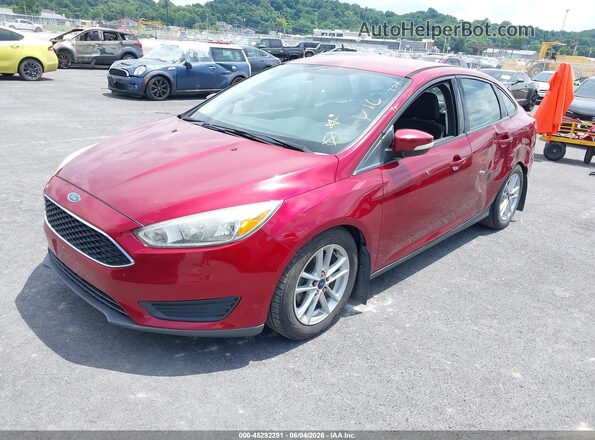 1FADP3F29GL229637 2016 FORD FOCUS Red Front left