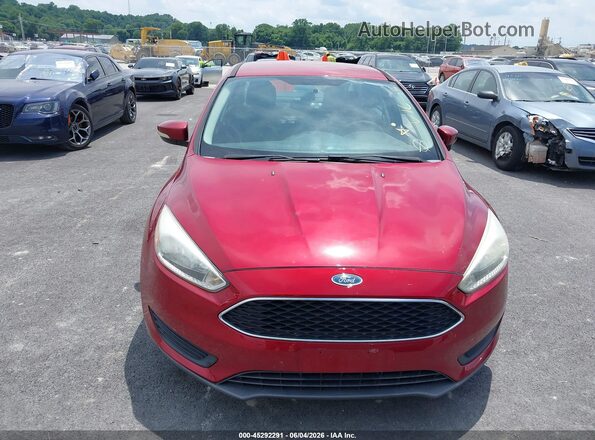 1FADP3F29GL229637 2016 FORD FOCUS Red Instrument cluster view
