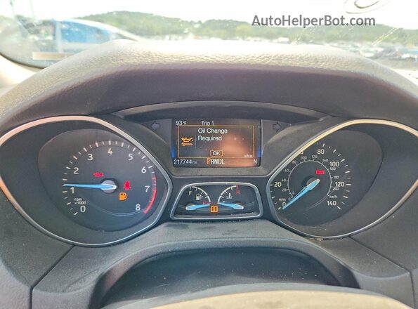 1FADP3F29GL271063 2016 FORD FOCUS White Widok zestawu wskaźników