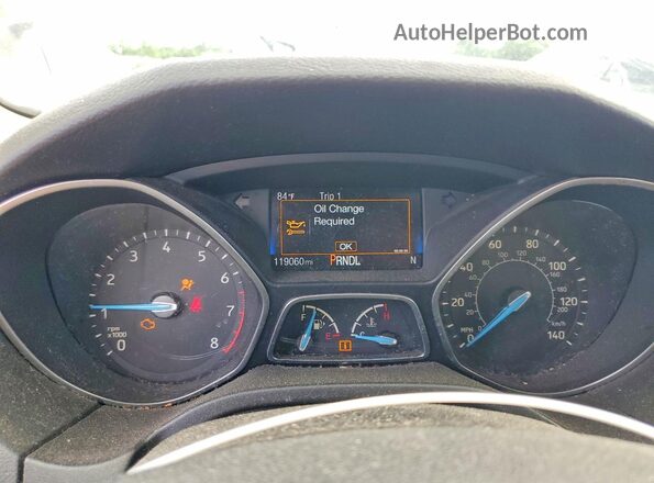 1FADP3F29GL330757 2016 FORD FOCUS Silver Vista del cuadro de instrumentos