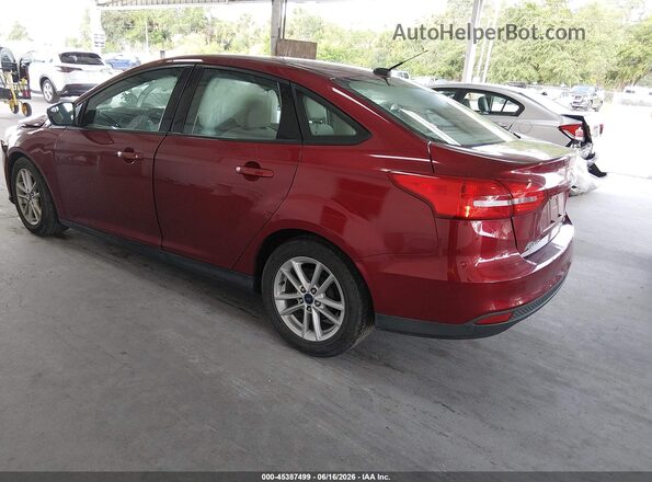 1FADP3F29GL378064 2016 FORD FOCUS Burgundy Հետևի ձախ