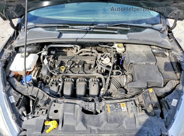 1FADP3F2XHL229955 2017 FORD FOCUS Black Вид задньої частини салону