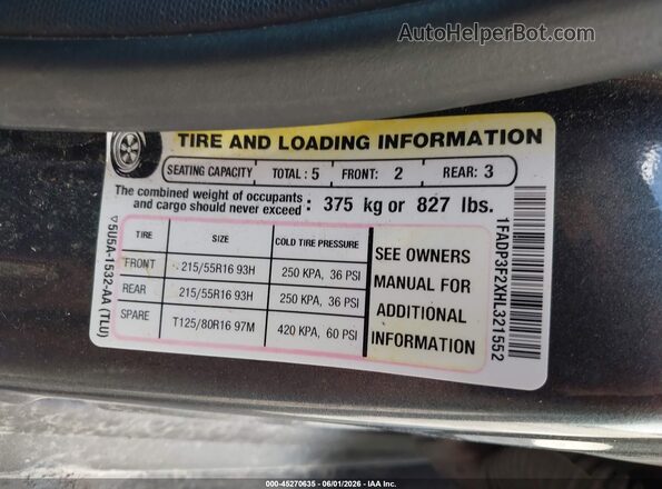 1FADP3F2XHL321552 2017 FORD FOCUS Gray Engine compartment view