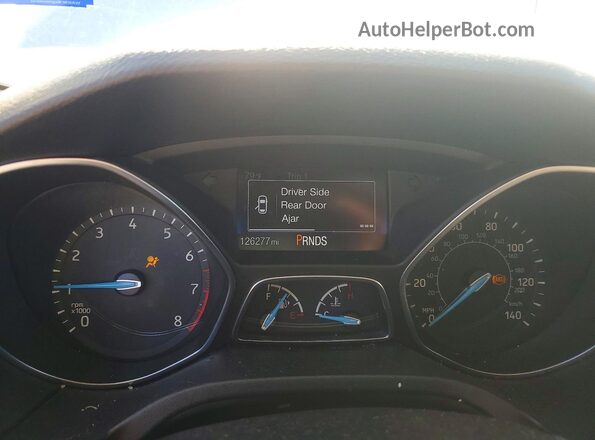 1FADP3FE0HL221051 2017 FORD FOCUS Silver Вид щитка приладів