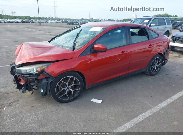1FADP3FE0JL284785 2018 FORD FOCUS Red წინა მარცხენა ხედი სამი მეოთხედიდან