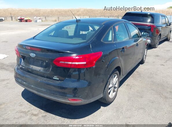1FADP3FE1HL237565 2017 FORD FOCUS Black Задня права чверть