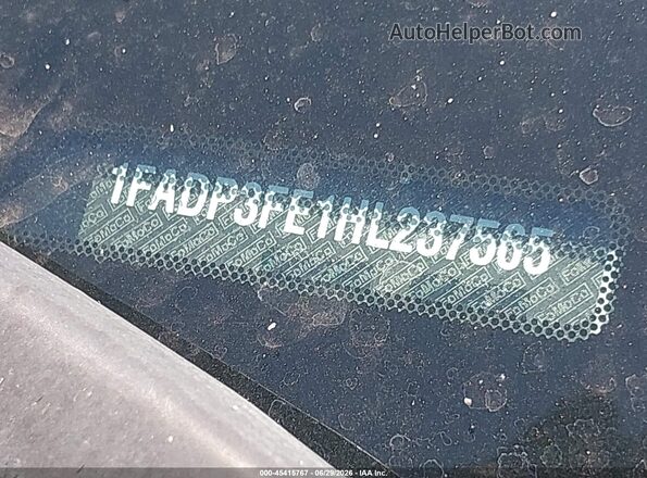 1FADP3FE1HL237565 2017 FORD FOCUS Black Вид підкапотного простору