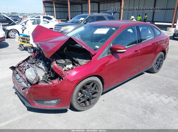 1FADP3FE2GL288510 2016 FORD FOCUS Red Front left