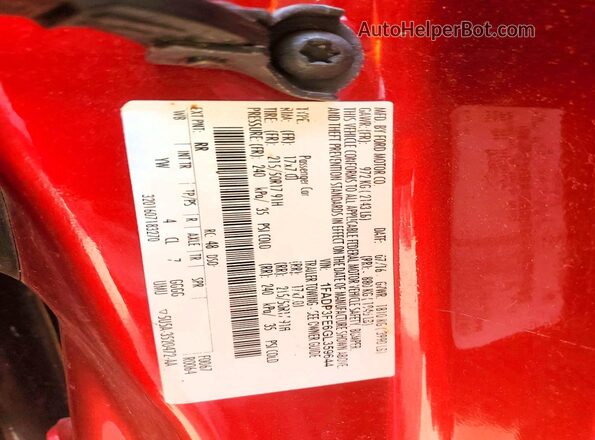 1FADP3FE6GL359644 2016 FORD FOCUS Red 