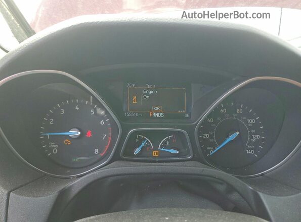 1FADP3FE6GL359644 2016 FORD FOCUS Red 