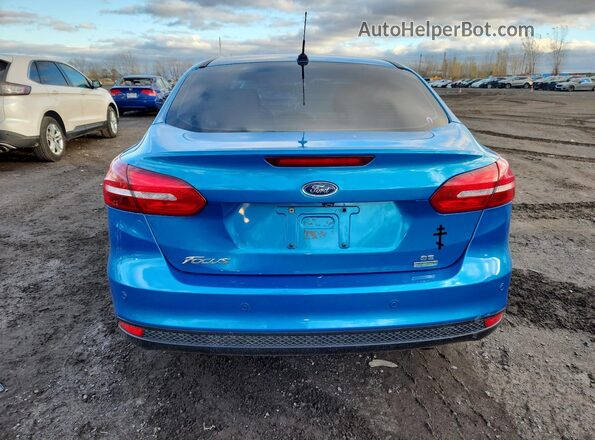 1FADP3FE7GL200065 2016 FORD FOCUS Blue Rear view