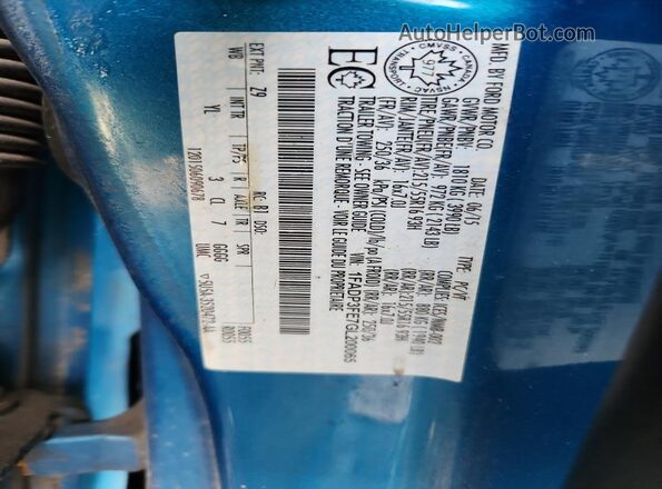 1FADP3FE7GL200065 2016 FORD FOCUS Blue Engine compartment view