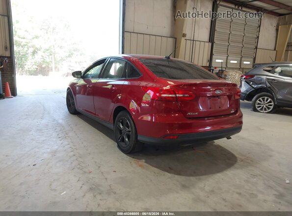 1FADP3FE7GL219263 2016 FORD FOCUS Burgundy Trasero izquierdo