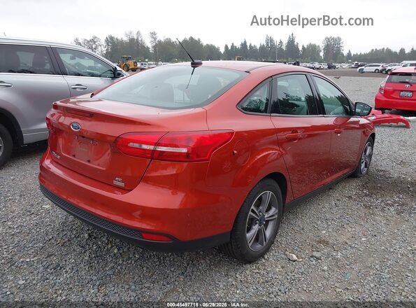 1FADP3FE7JL244977 2018 FORD FOCUS Red უკანა მარჯვენა