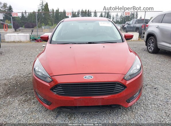 1FADP3FE7JL244977 2018 FORD FOCUS Red უკანა სალონის ხედი