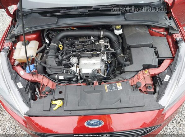 1FADP3FE7JL244977 2018 FORD FOCUS Red უკანა ხედი
