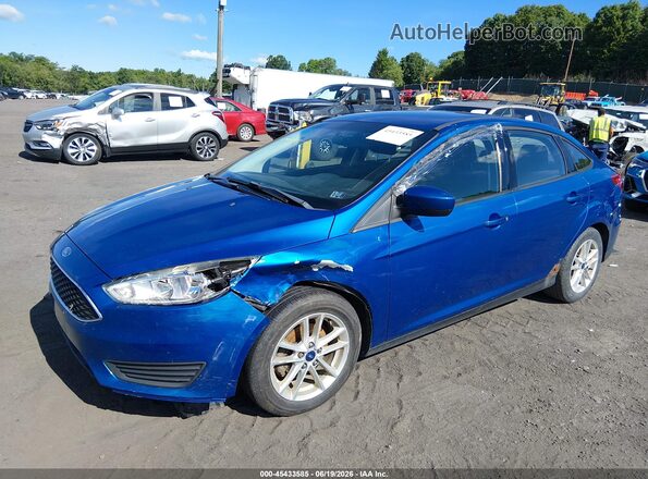 1FADP3FE8JL318648 2018 FORD FOCUS Blue Vista tres cuartos delantera izquierda