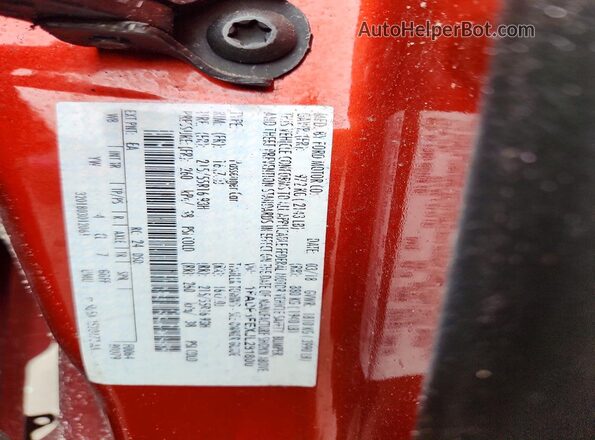 1FADP3FEXJL281800 2018 FORD FOCUS Red Widok komory silnika