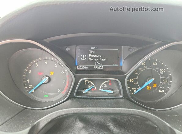 1FADP3FEXJL281800 2018 FORD FOCUS Red Widok zestawu wskaźników