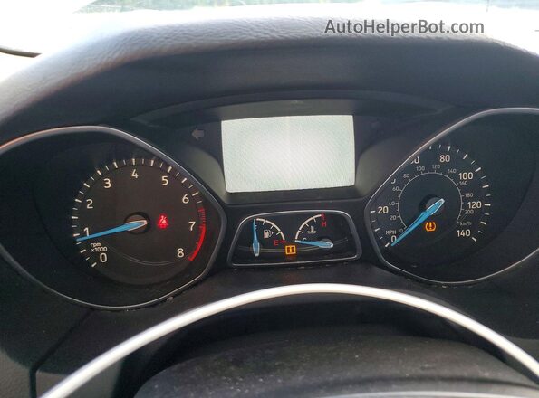 1FADP3H24HL266156 2017 FORD FOCUS White Instrument cluster view