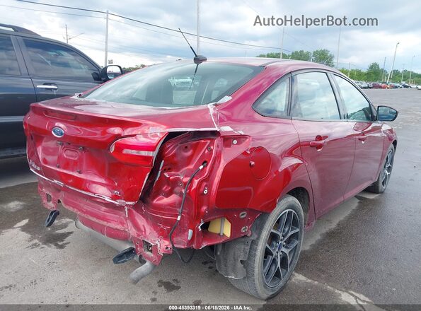 1FADP3H24HL295351 2017 FORD FOCUS Красный Задняя правая четверть
