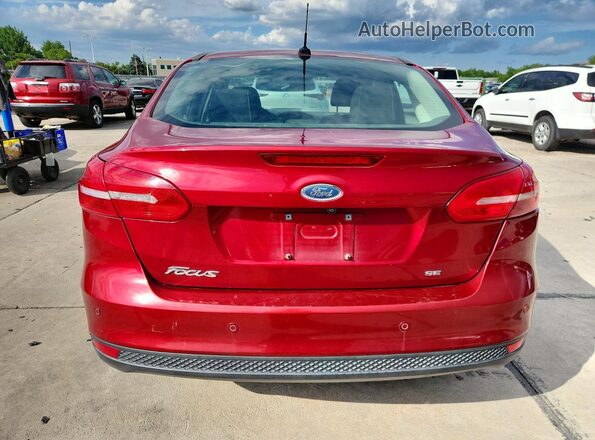 1FADP3H24HL318546 2017 FORD FOCUS Red Вид ззаду