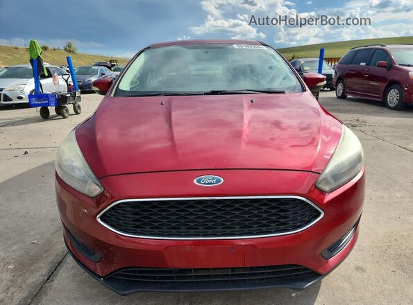 1FADP3H24HL318546 2017 FORD FOCUS Red Вид спереду