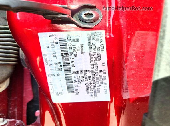 1FADP3H24HL318546 2017 FORD FOCUS Red Вид підкапотного простору