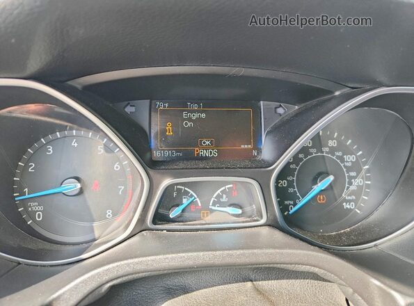 1FADP3H24HL318546 2017 FORD FOCUS Red Вид щитка приладів