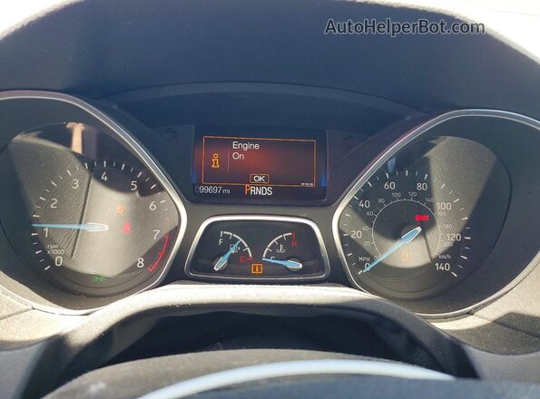 1FADP3H24JL259889 2018 FORD FOCUS Black Instrument cluster view