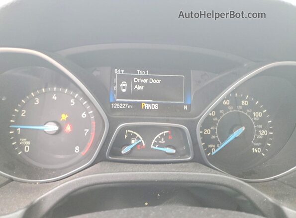 1FADP3H27HL248413 2017 FORD FOCUS Black Instrument cluster view