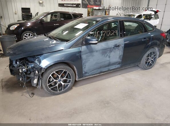 1FADP3H28JL319074 2018 FORD FOCUS Синий Передняя левая четверть