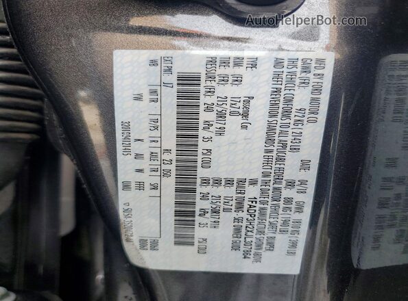 1FADP3H2XJL307864 2018 FORD FOCUS Gray 