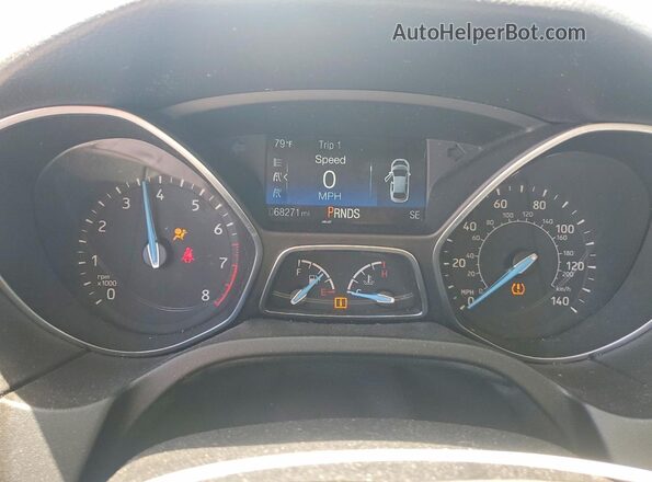 1FADP3J21JL246382 2018 FORD FOCUS Синий Вид щитка приборов